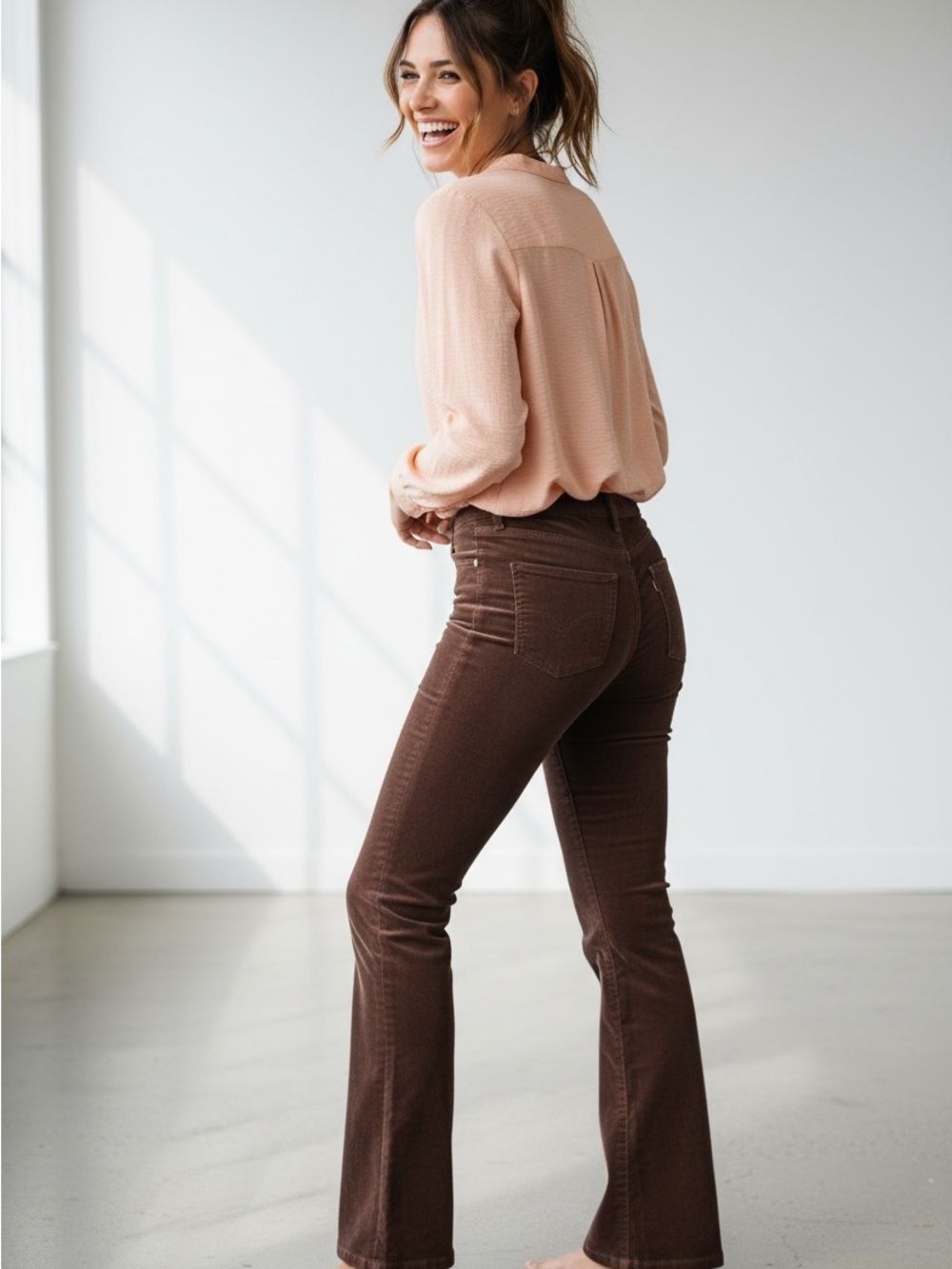 Levi's Brown Boot-Cut Jeans